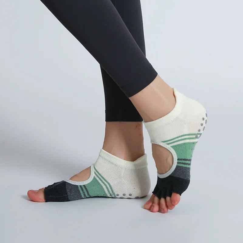 GripFlex Yoga Socks Toeless / Individual Toes